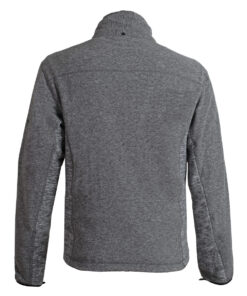 Mens Grey Fleece Jacket Back