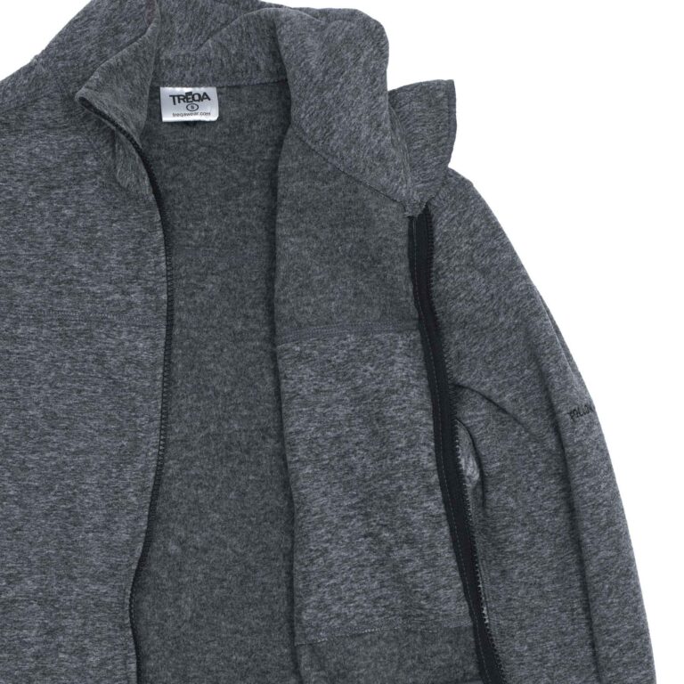 TREQA Men's Cho-oyu Fleece Jacket CCS - 2 Tone Grey - Inside View