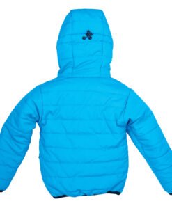 TREQA Kids Lukla Unisex Insulated Jacket 200 GSM- Blue - Back View