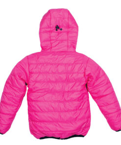 TREQA Kids Lukla Unisex Insulated Jacket 200 GSM- Pink - Back View