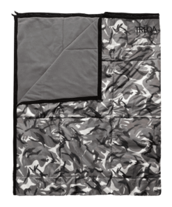 Large Packable Camping Blanket - Camo Grey