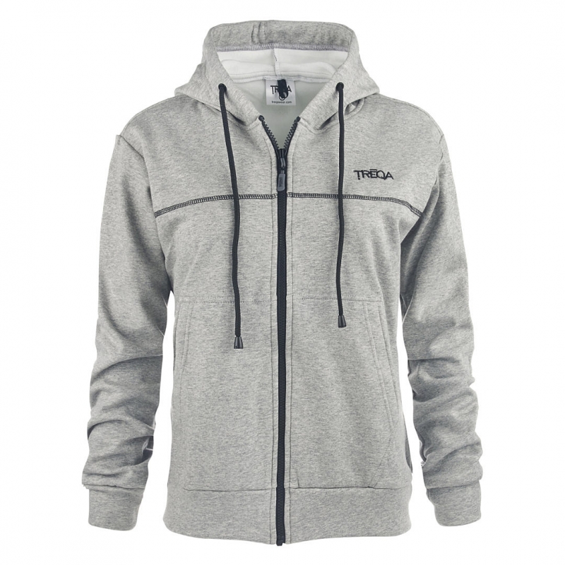 TREQA Women's Hoodie Grey - Front