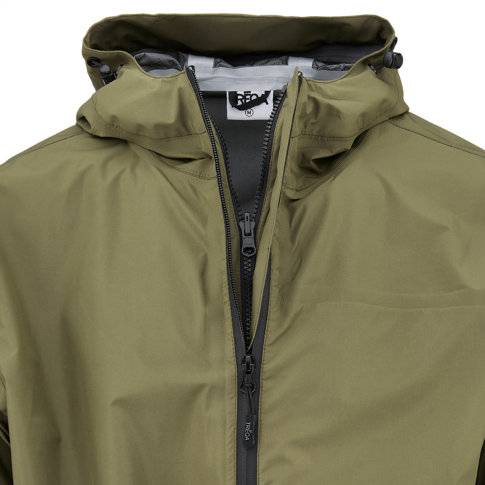 Men’s K2 Rain Jacket -detail – waterproof, windproof, and breathable. Designed with a DWR-coated fabric, adjustable hood, zippered pockets, and a lightweight, packable design for outdoor adventures.