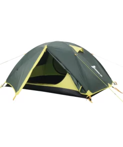 TREQA Light Series 2-person camping tent for outdoor adventures, shown in olive green.
