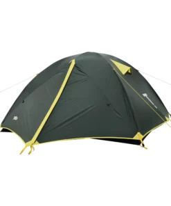 TREQA Light Series 3P Tent with rainfly installed, showing full coverage and aerodynamic profile.