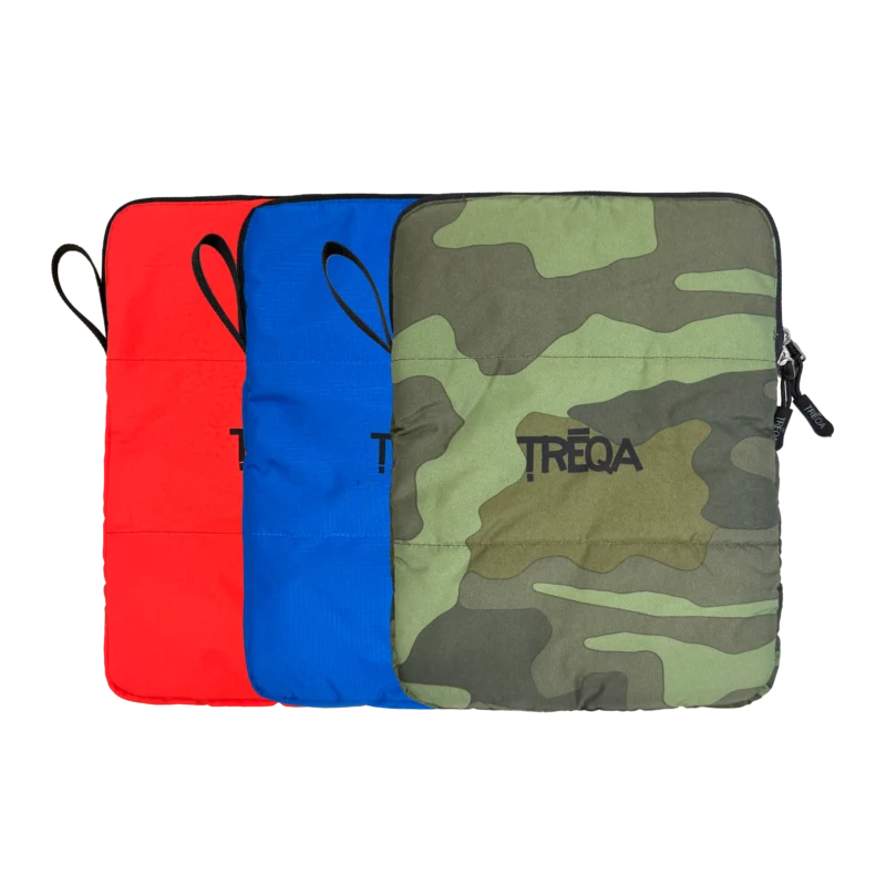 Insulated iPad case with ripstop taffeta exterior and fleece lining to prolong battery life in cold weather